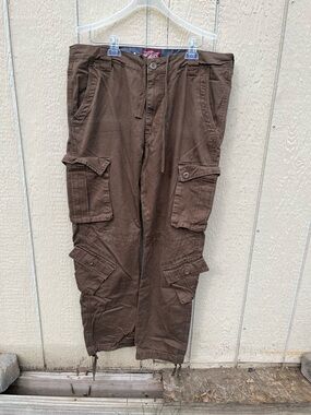 Matchstick Men's Brown Cargo Pants Size 38 X 32